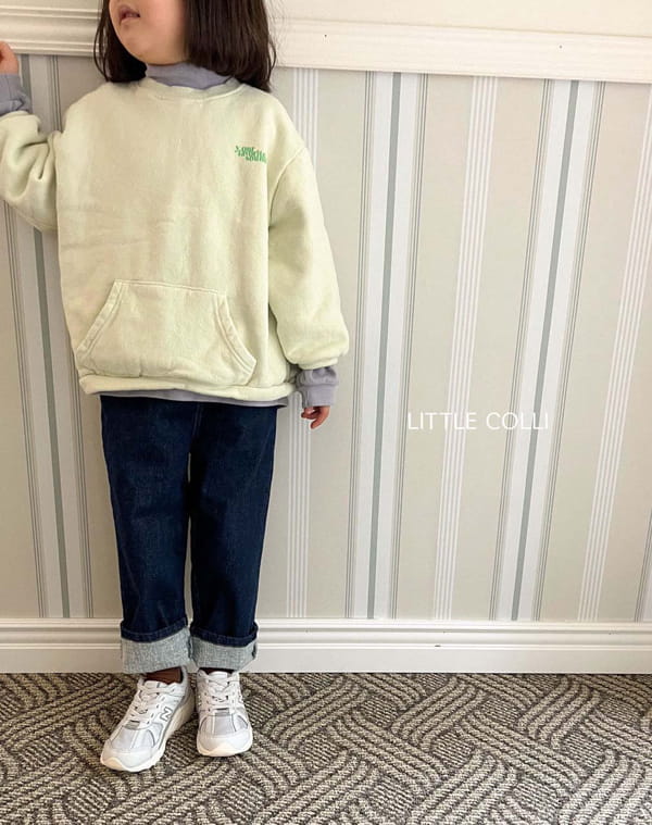 LITTLE COLLI - Korean Children Fashion - #Kfashion4kids - Span Roll-up Jeans - 9