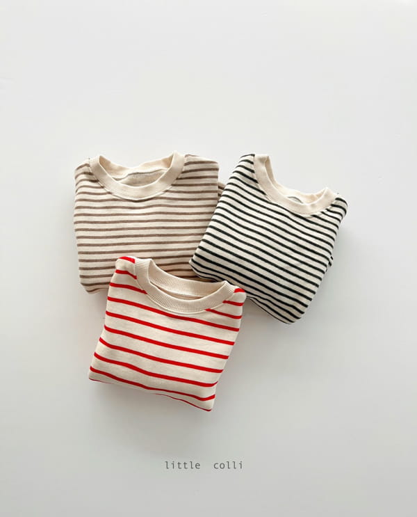 LITTLE COLLI - Korean Children Fashion - #Kfashion4kids - Stripes Sweatshirt