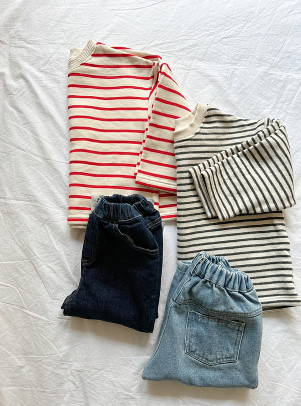 LITTLE COLLI - Korean Children Fashion - #Kfashion4kids - Stripes Sweatshirt - 3