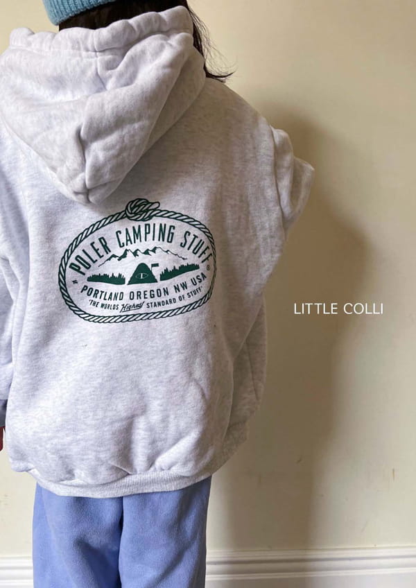 LITTLE COLLI - Korean Children Fashion - #Kfashion4kids - Camping Hoody - 10
