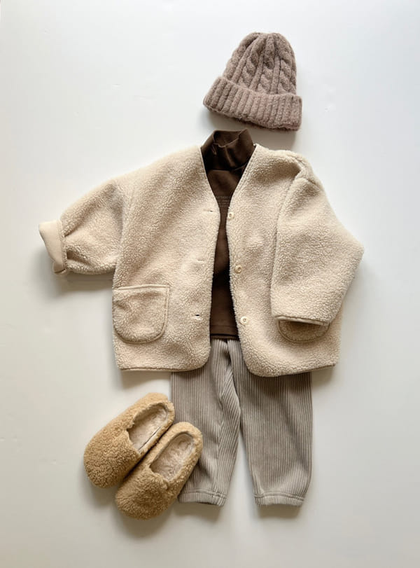 LITTLE COLLI - Korean Children Fashion - #Kfashion4kids - Poodle Jacket - 5