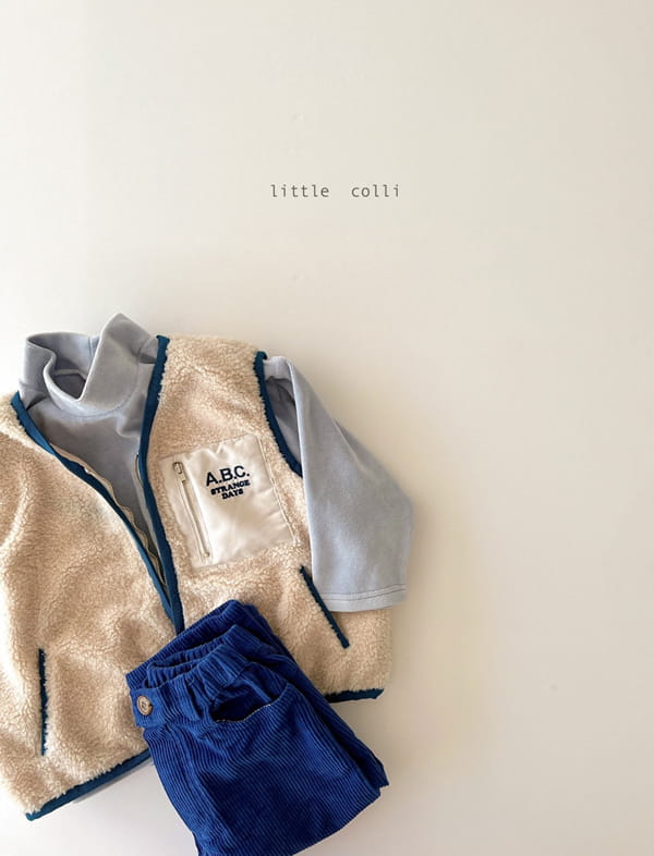 LITTLE COLLI - Korean Children Fashion - #Kfashion4kids - ABC Fleece Vest - 3