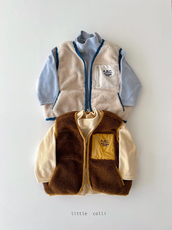 LITTLE COLLI - Korean Children Fashion - #Kfashion4kids - ABC Fleece Vest - 4