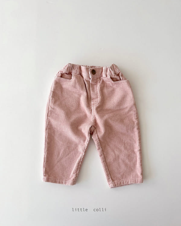 LITTLE COLLI - Korean Children Fashion - #Kfashion4kids - Color Rib Pants - 3