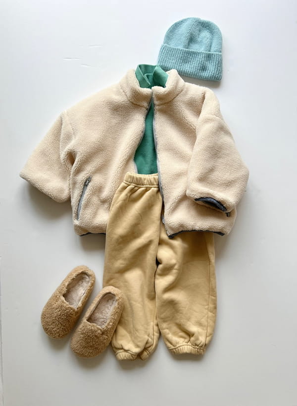 LITTLE COLLI - Korean Children Fashion - #Kfashion4kids - Reversible Fleece Jumper - 12