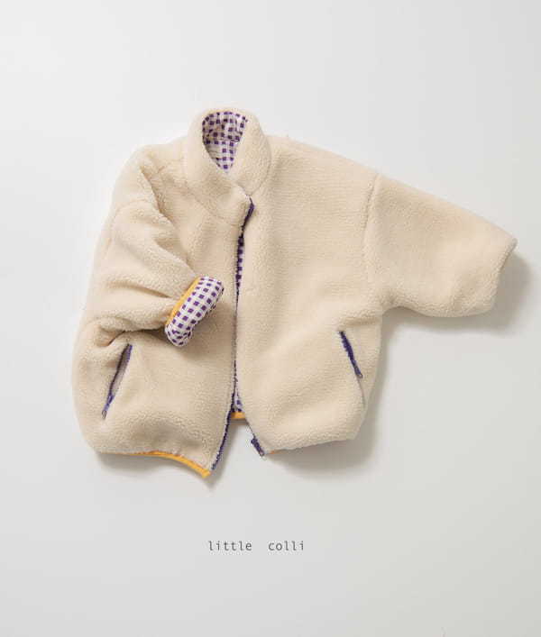 LITTLE COLLI - Korean Children Fashion - #Kfashion4kids - Reversible Fleece Jumper - 8