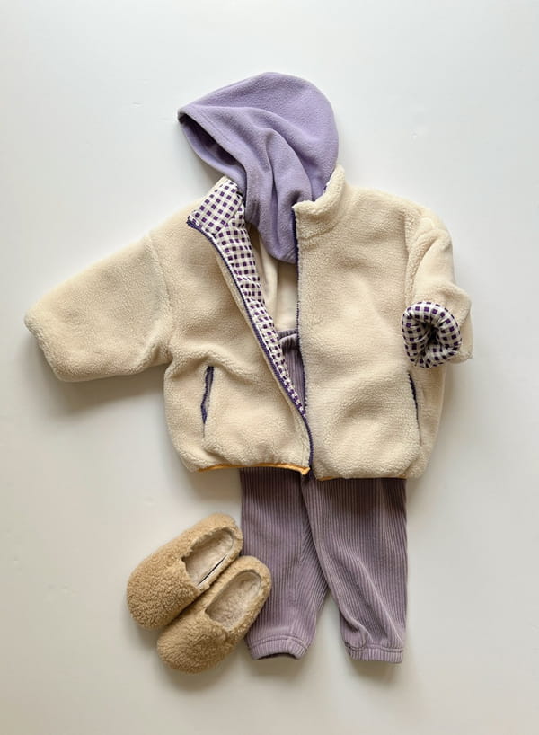 LITTLE COLLI - Korean Children Fashion - #Kfashion4kids - Reversible Fleece Jumper - 9