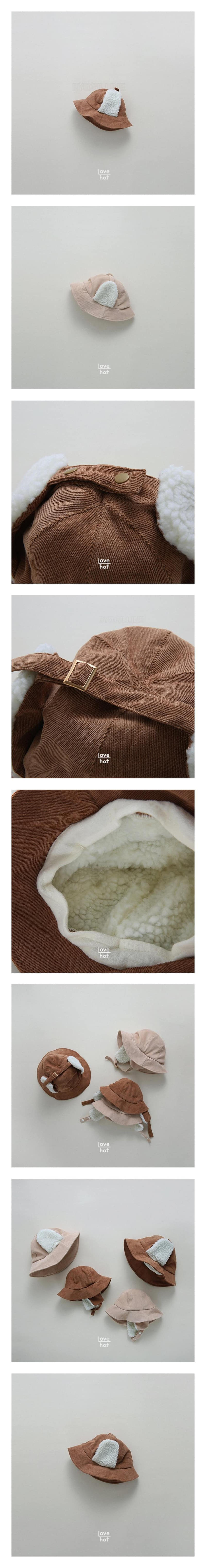 LOVE HAT - Korean Children Fashion - #Kfashion4kids - Mom Rib Ears Bucket Hat
