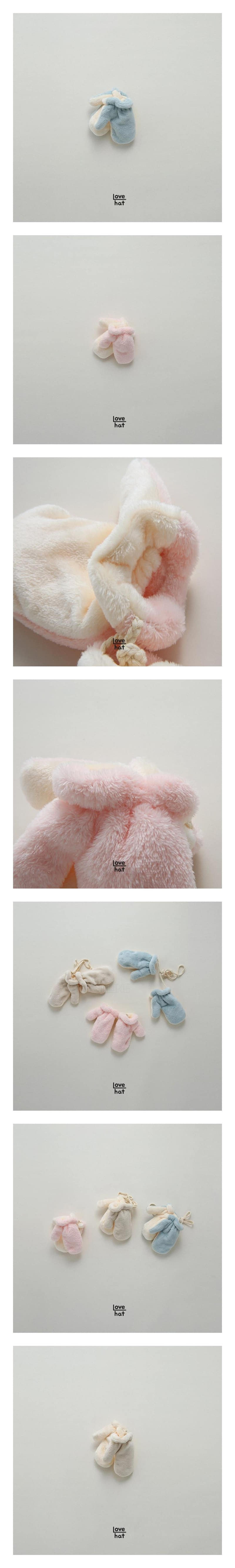 LOVE HAT - Korean Children Fashion - #Kfashion4kids - Cotton Candy Mittens