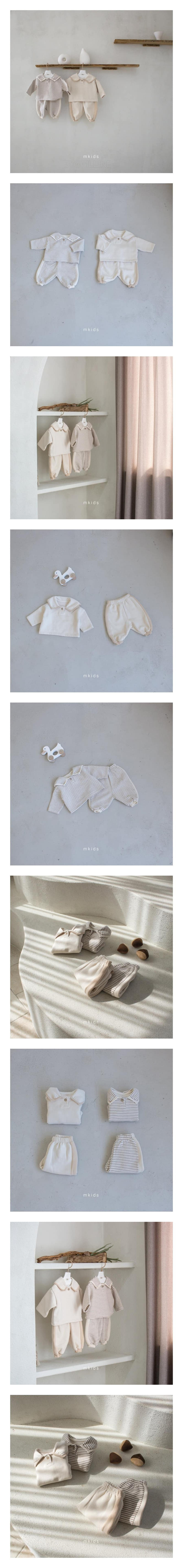 M KIDS - Korean Children Fashion - #Kfashion4kids - Sailor Top Bottom Set