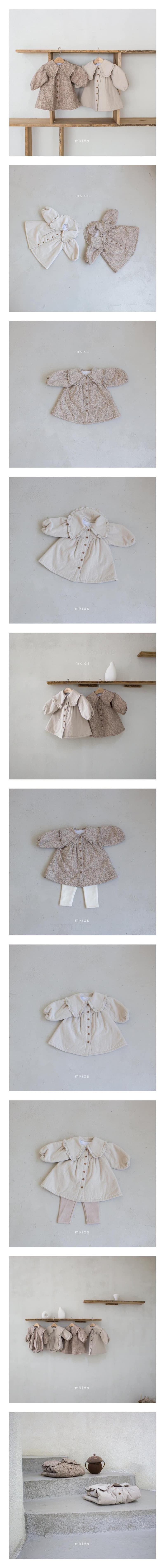 M KIDS - Korean Children Fashion - #Kfashion4kids - Winter Big Collar One-piece