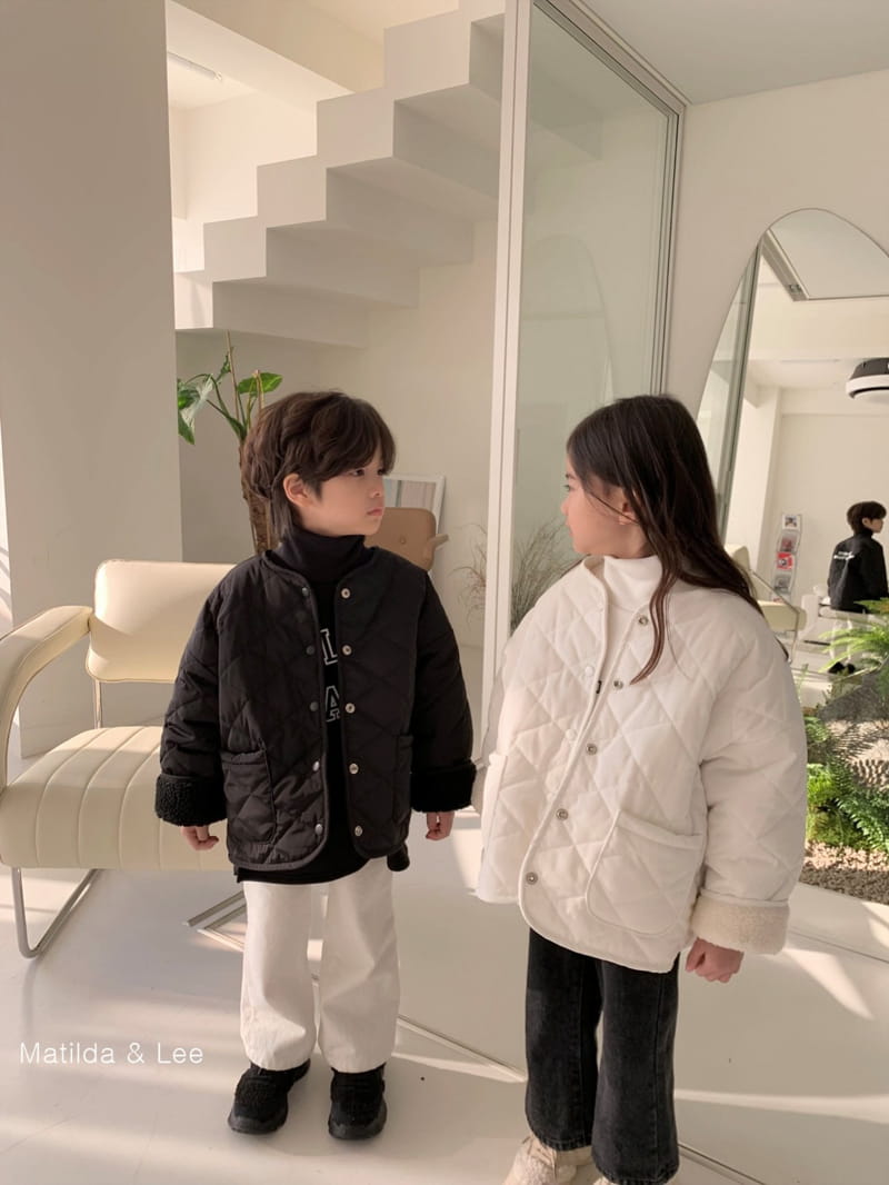 MATILDA & LEE - Korean Children Fashion - #Kfashion4kids - Lettering Quilting Jumper - 12