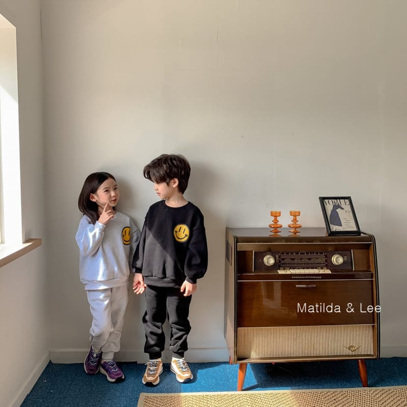 MATILDA & LEE - Korean Children Fashion - #Kfashion4kids - Winter Smile Top Bottom Set - 4