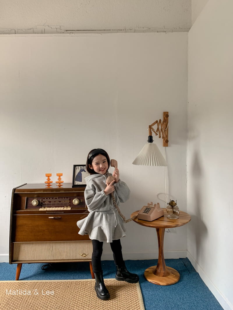 MATILDA & LEE - Korean Children Fashion - #Kfashion4kids - Short Hoody Skirt Set - 12