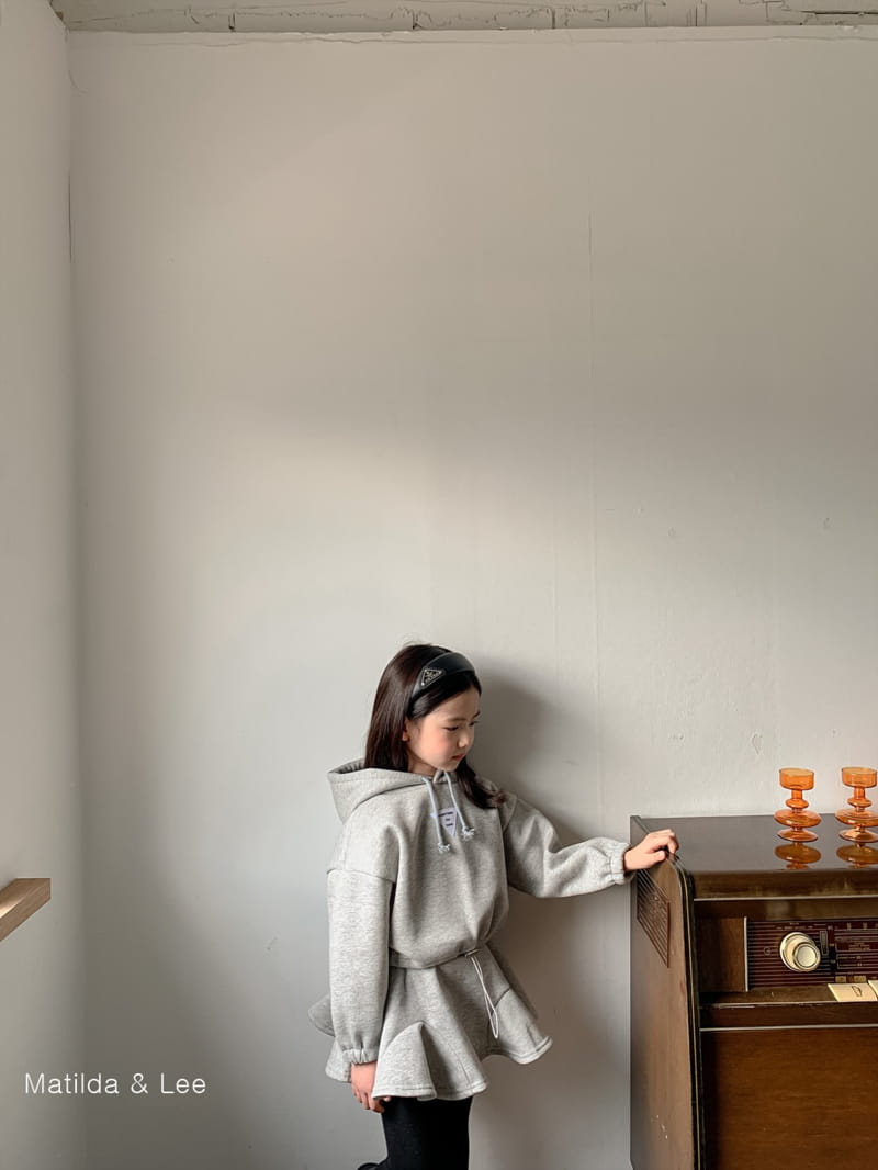MATILDA & LEE - Korean Children Fashion - #Kfashion4kids - Short Hoody Skirt Set - 3