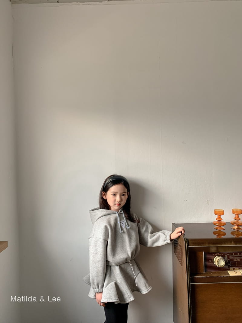 MATILDA & LEE - Korean Children Fashion - #Kfashion4kids - Short Hoody Skirt Set - 4