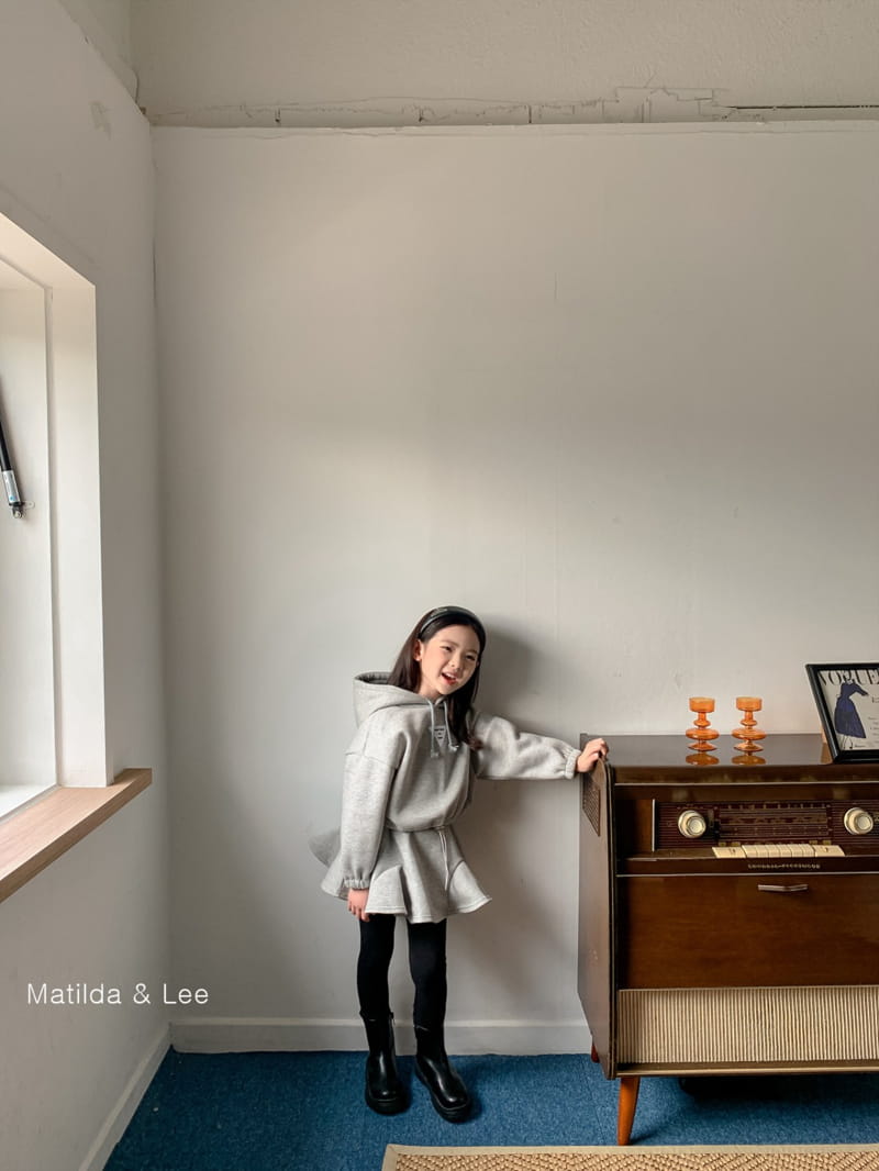 MATILDA & LEE - Korean Children Fashion - #Kfashion4kids - Short Hoody Skirt Set - 5