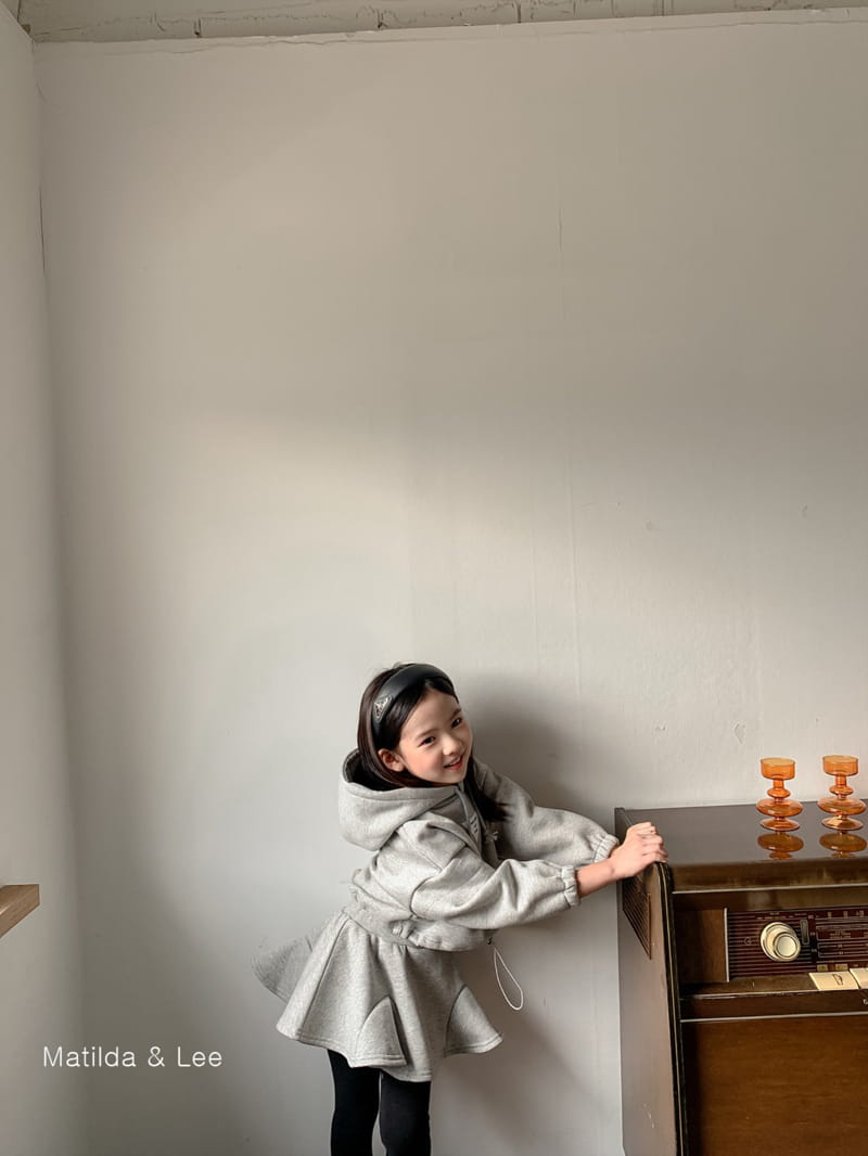 MATILDA & LEE - Korean Children Fashion - #Kfashion4kids - Short Hoody Skirt Set - 6