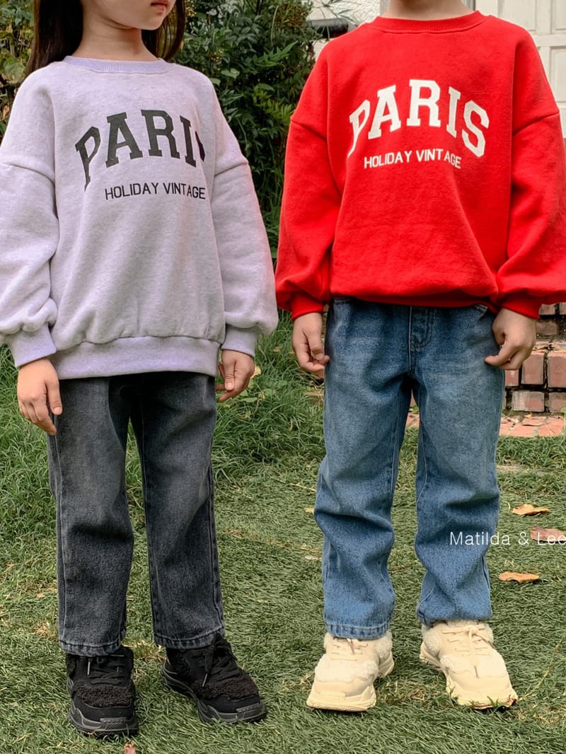 MATILDA & LEE - Korean Children Fashion - #Kfashion4kids - Slit Striaght Jeans - 4