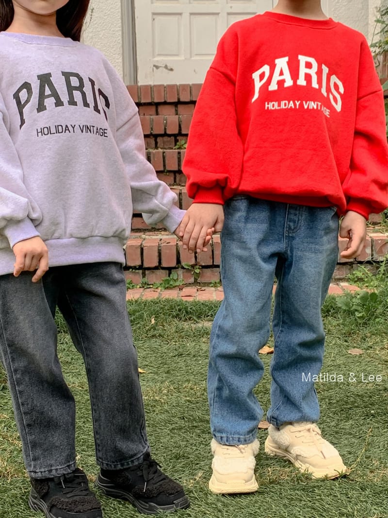 MATILDA & LEE - Korean Children Fashion - #Kfashion4kids - Slit Striaght Jeans - 6