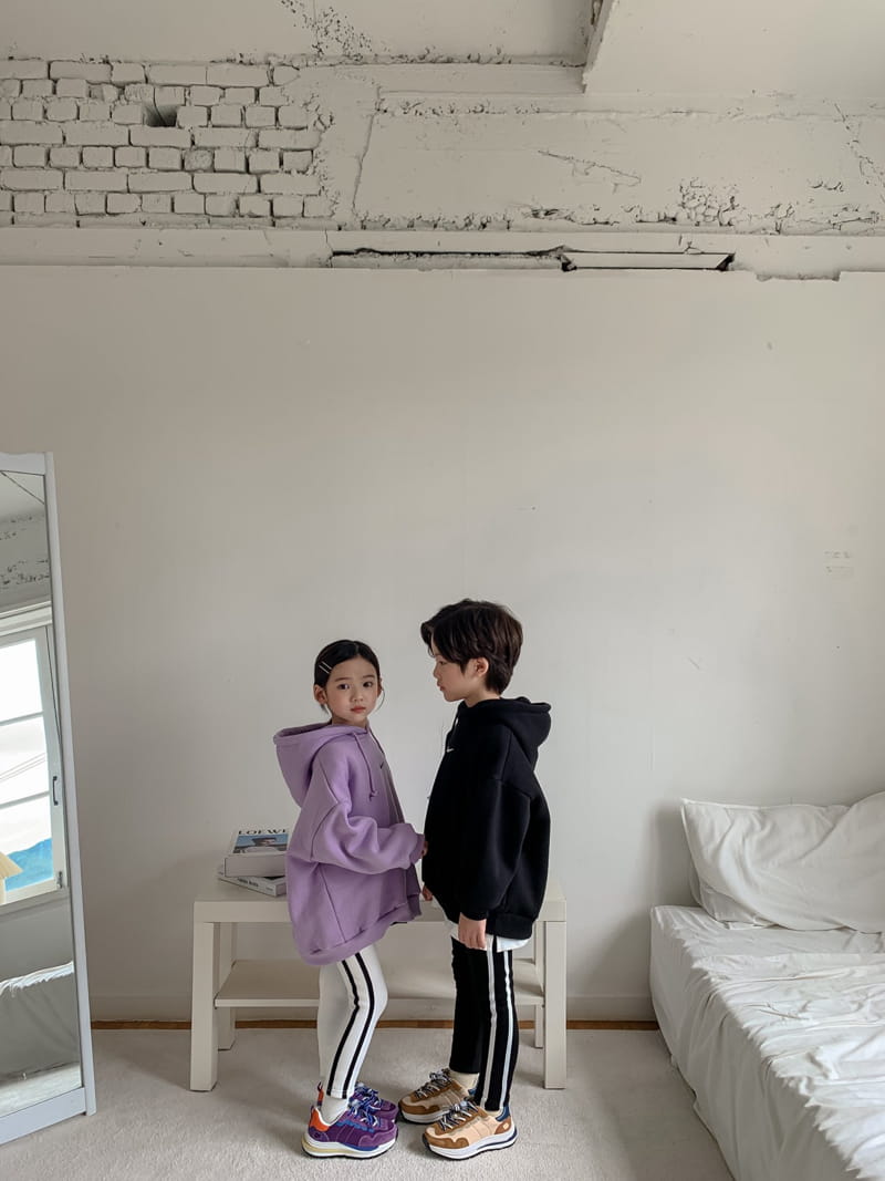 MATILDA & LEE - Korean Children Fashion - #Kfashion4kids - Fleece Two Stripes Leggings - 3