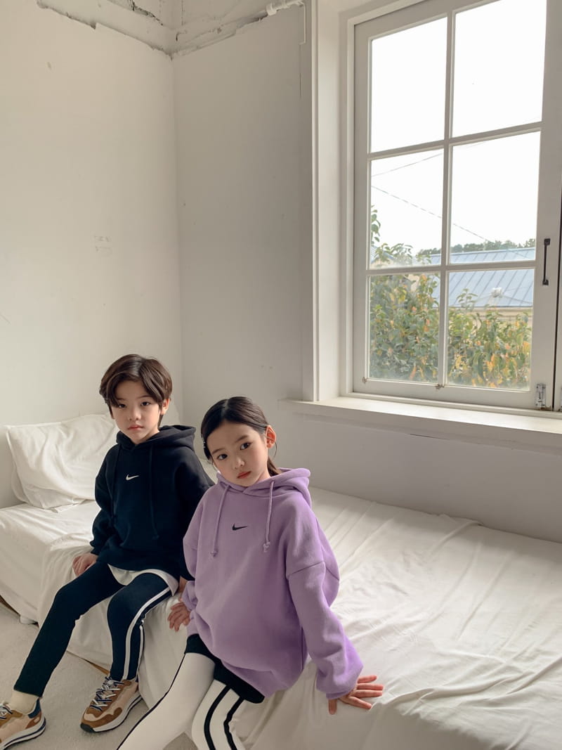 MATILDA & LEE - Korean Children Fashion - #Kfashion4kids - Fleece Two Stripes Leggings - 6