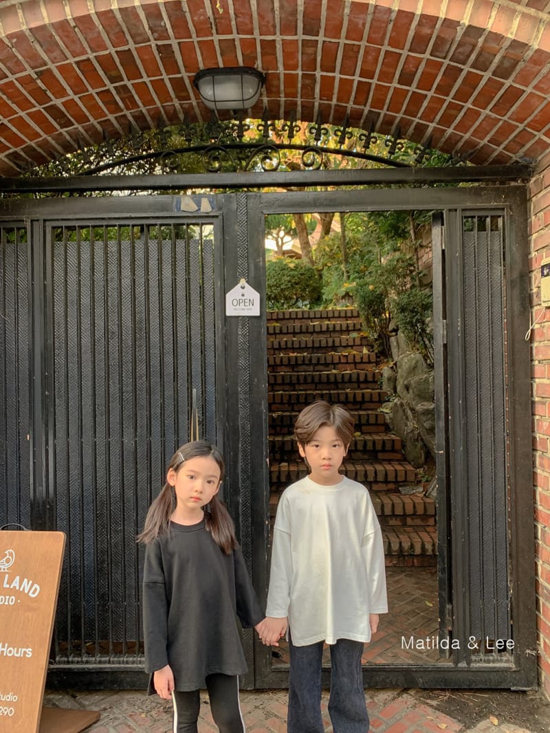 MATILDA & LEE - Korean Children Fashion - #Kfashion4kids - Label Slit Tee - 8