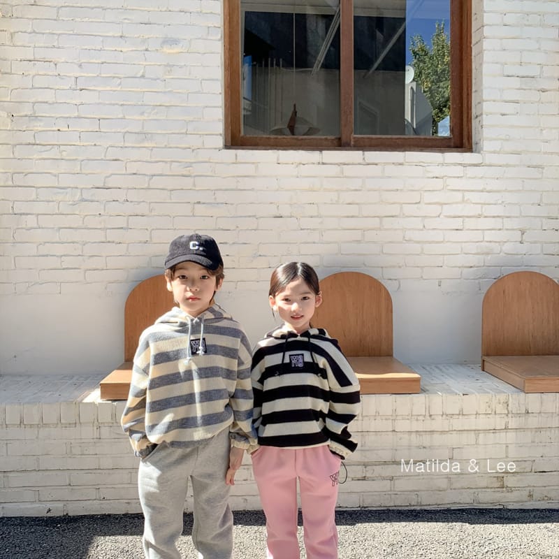 MATILDA & LEE - Korean Children Fashion - #Kfashion4kids - Stripes Wapen Hoody