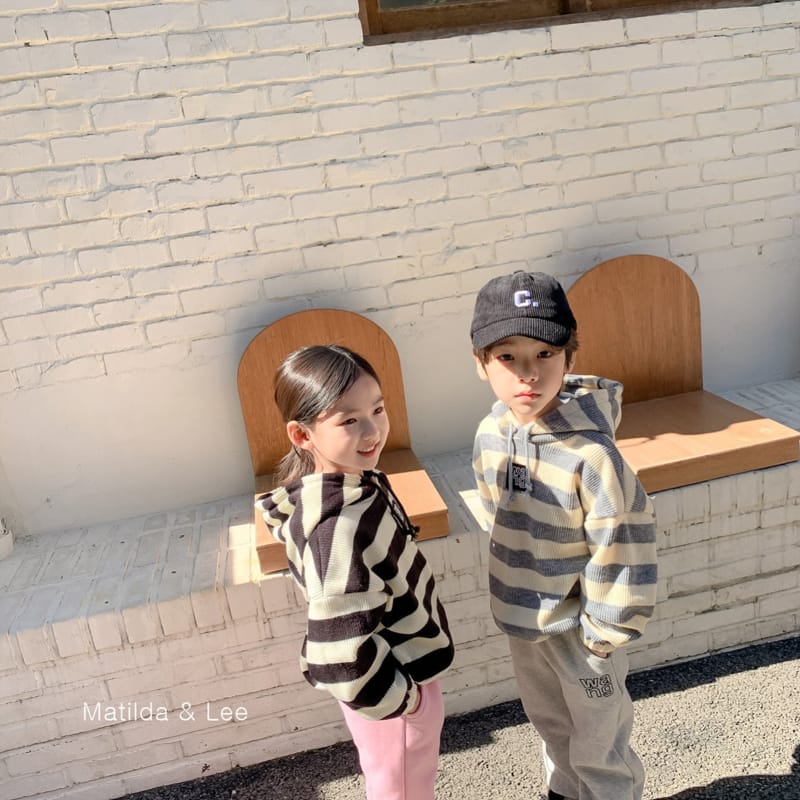 MATILDA & LEE - Korean Children Fashion - #Kfashion4kids - Stripes Wapen Hoody - 10