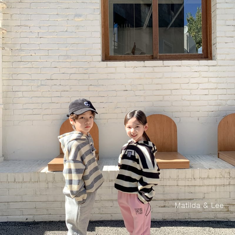MATILDA & LEE - Korean Children Fashion - #Kfashion4kids - Stripes Wapen Hoody - 3