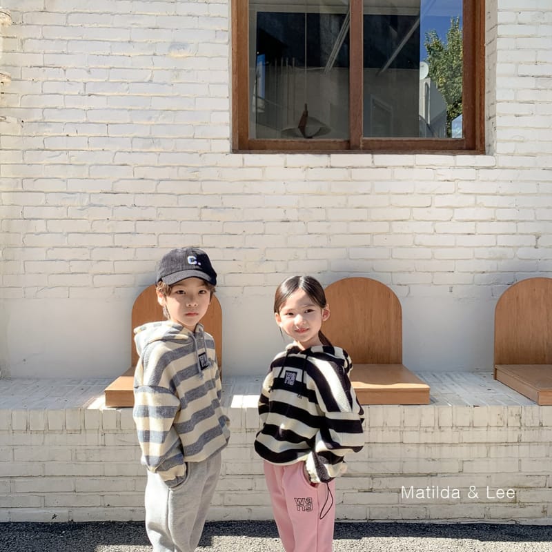 MATILDA & LEE - Korean Children Fashion - #Kfashion4kids - Stripes Wapen Hoody - 4