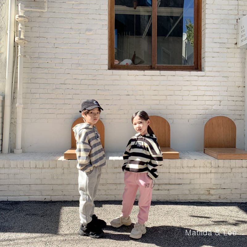 MATILDA & LEE - Korean Children Fashion - #Kfashion4kids - Stripes Wapen Hoody - 5