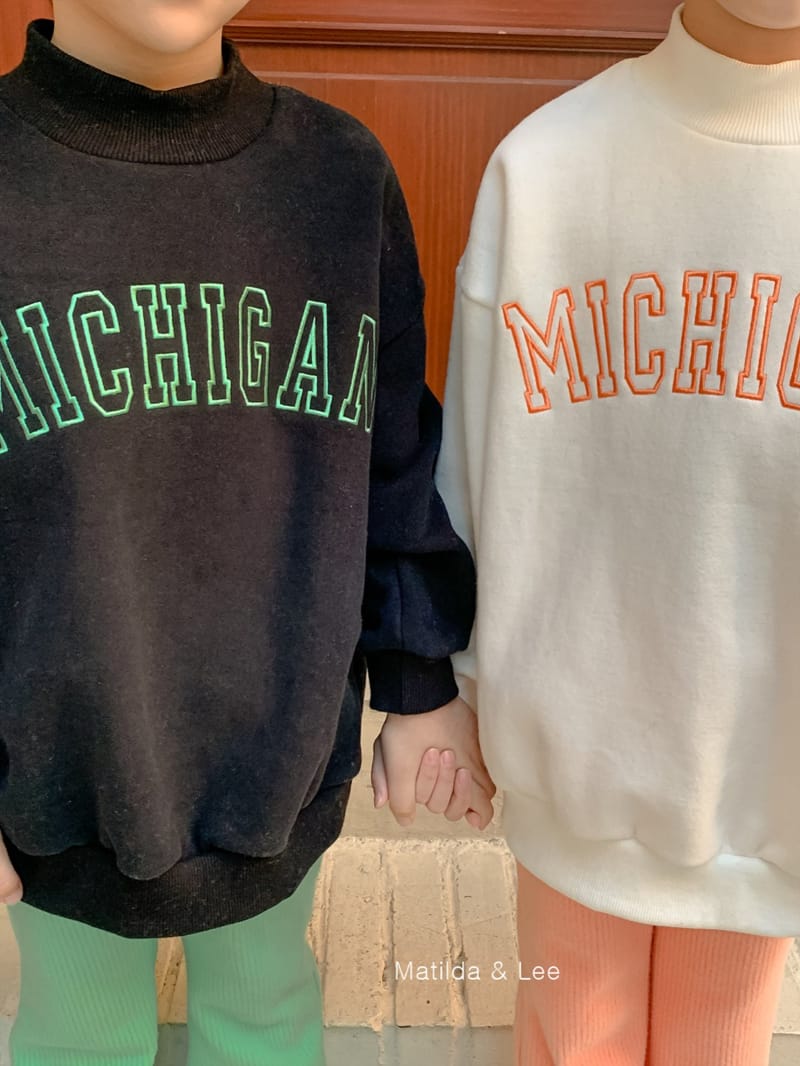MATILDA & LEE - Korean Children Fashion - #Kfashion4kids - Michigan Half Turtleneck Sweatshirt - 10