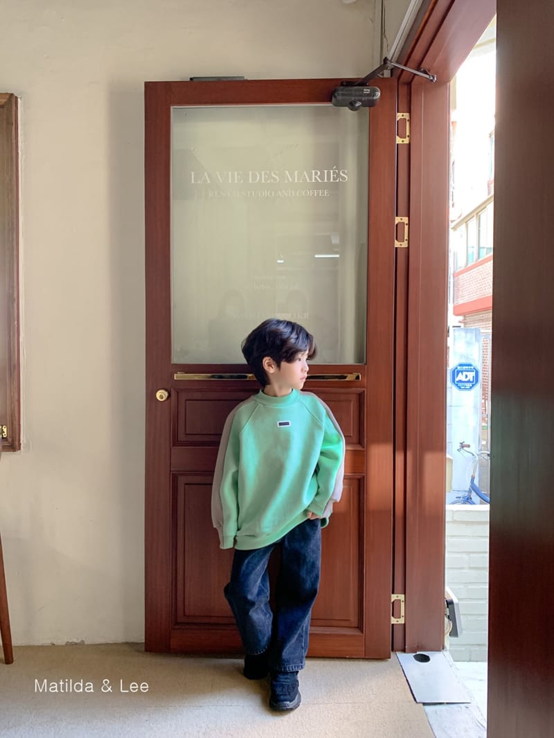 MATILDA & LEE - Korean Children Fashion - #Kfashion4kids - Label Color Sweatshirt