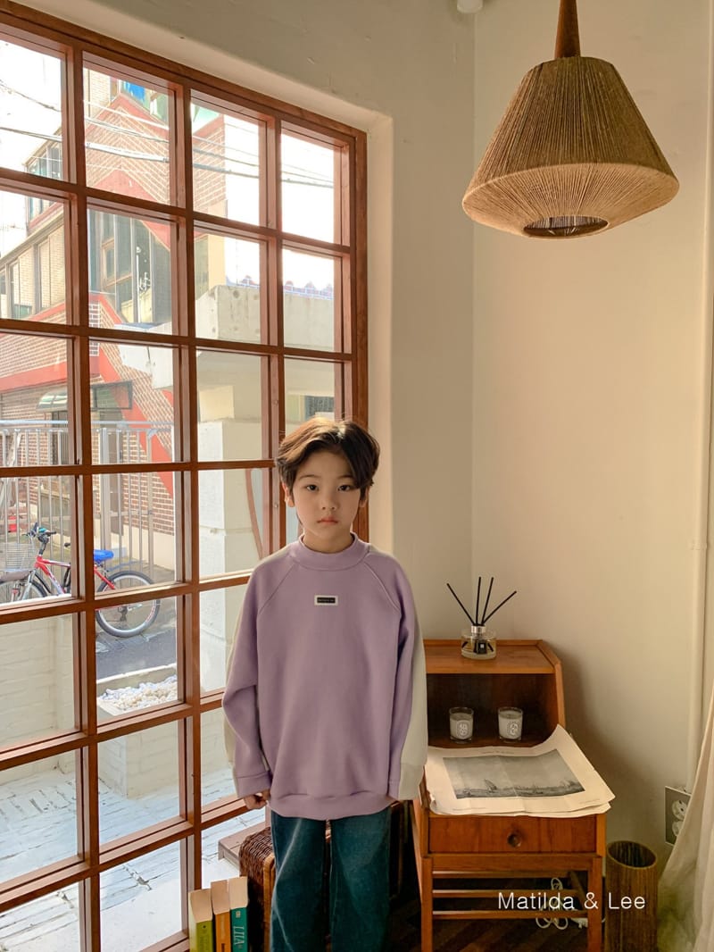 MATILDA & LEE - Korean Children Fashion - #Kfashion4kids - Label Color Sweatshirt - 2