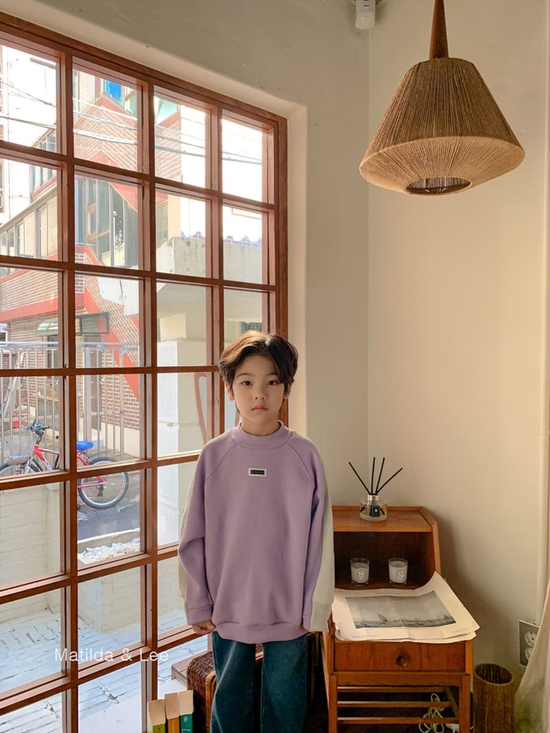 MATILDA & LEE - Korean Children Fashion - #Kfashion4kids - Label Color Sweatshirt - 4