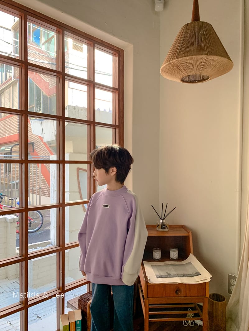 MATILDA & LEE - Korean Children Fashion - #Kfashion4kids - Label Color Sweatshirt - 5