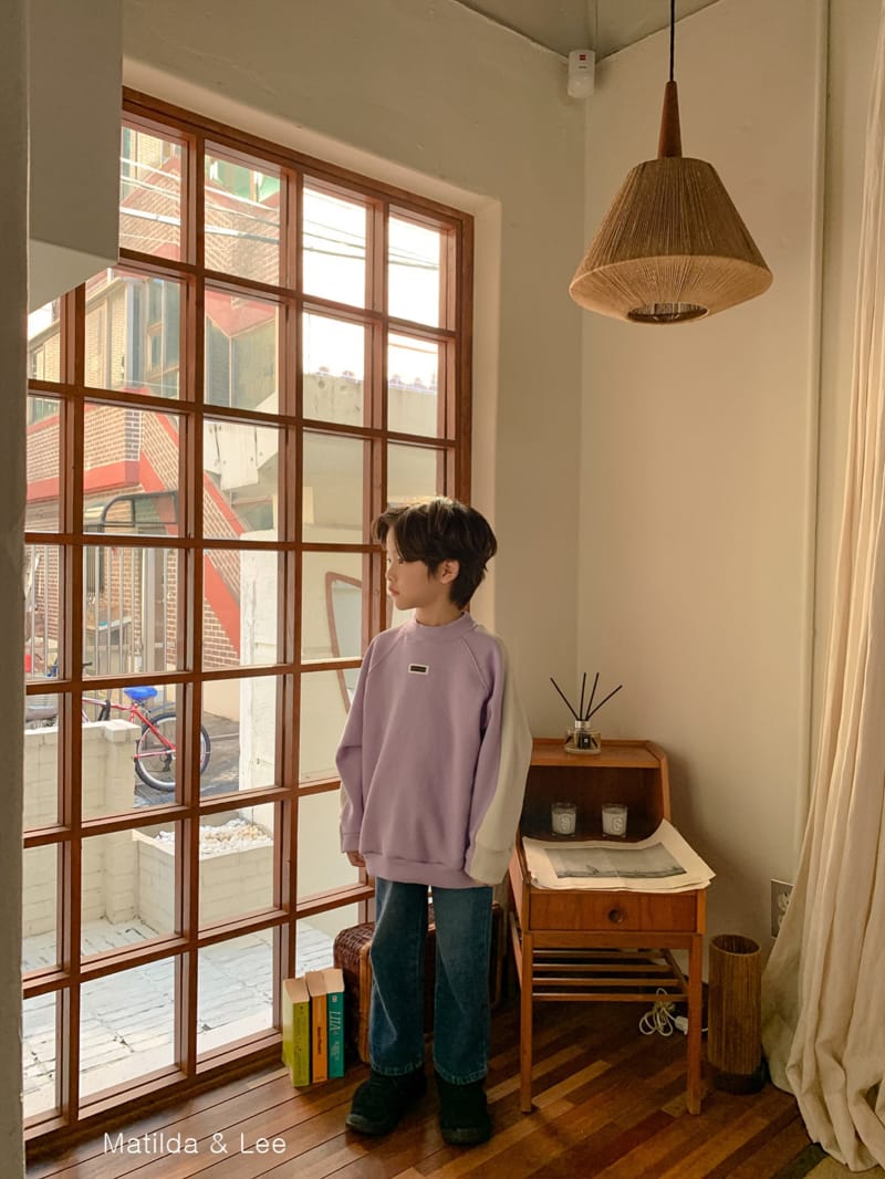 MATILDA & LEE - Korean Children Fashion - #Kfashion4kids - Label Color Sweatshirt - 6