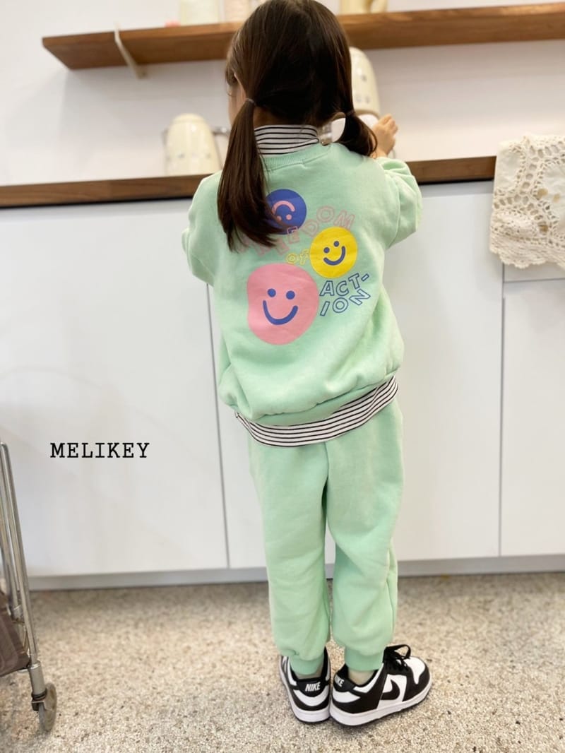 MELIKEY - Korean Children Fashion - #Kfashion4kids - Action Smile Top Bottom Set - 11