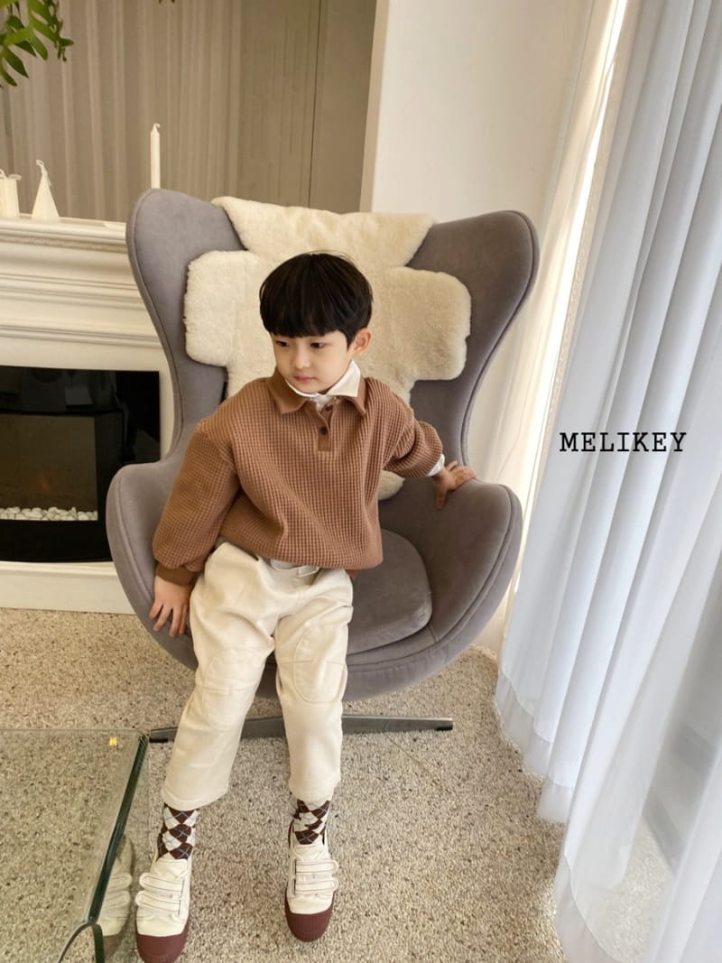 MELIKEY - Korean Children Fashion - #Kfashion4kids - Big Waffle Collar Sweatshirt