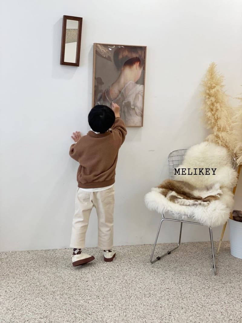 MELIKEY - Korean Children Fashion - #Kfashion4kids - Big Waffle Collar Sweatshirt - 5