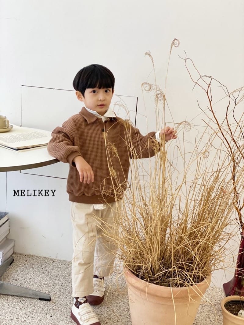 MELIKEY - Korean Children Fashion - #Kfashion4kids - Big Waffle Collar Sweatshirt - 6