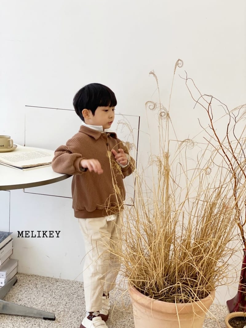MELIKEY - Korean Children Fashion - #Kfashion4kids - Big Waffle Collar Sweatshirt - 7