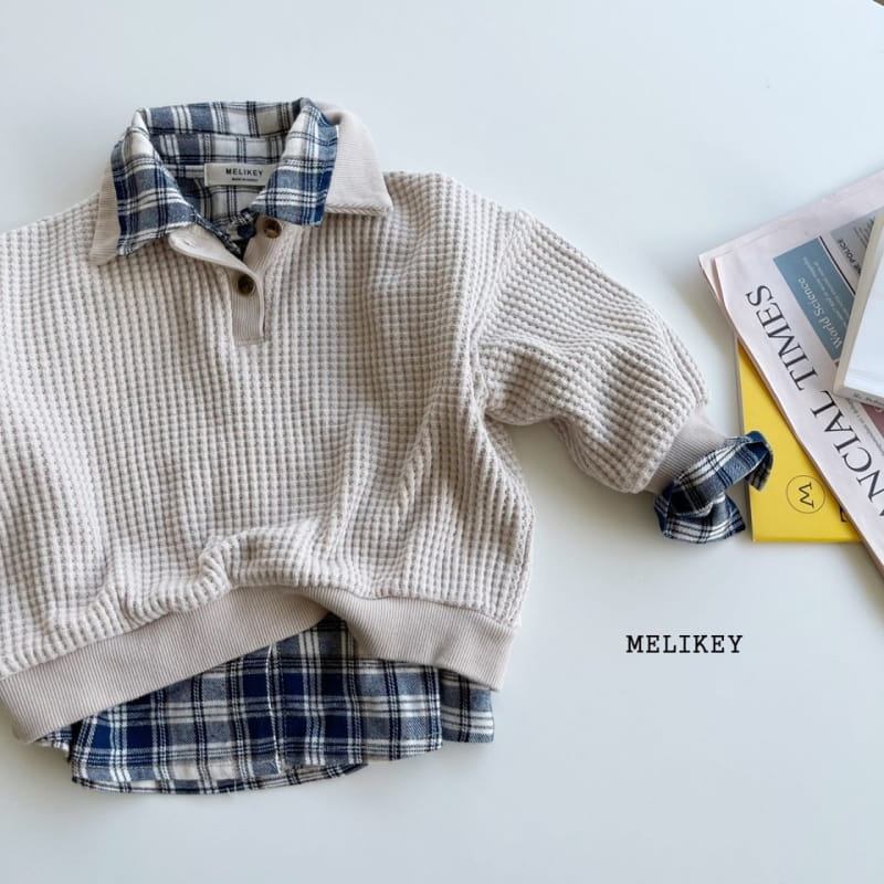MELIKEY - Korean Children Fashion - #Kfashion4kids - Big Waffle Collar Sweatshirt - 9