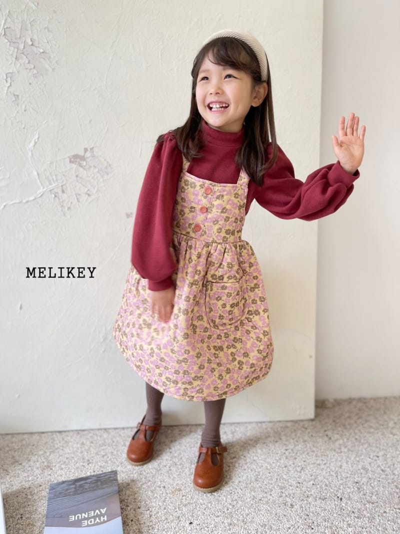 MELIKEY - Korean Children Fashion - #Kfashion4kids - Flower Bonding Dungarees One-piece - 10