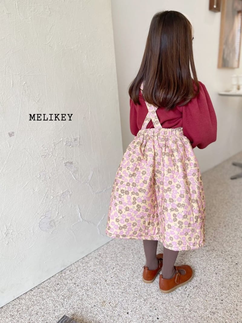 MELIKEY - Korean Children Fashion - #Kfashion4kids - Flower Bonding Dungarees One-piece - 9
