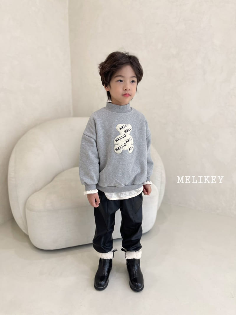 MELIKEY - Korean Children Fashion - #Kfashion4kids - Chic Leather Jogger Pants - 5