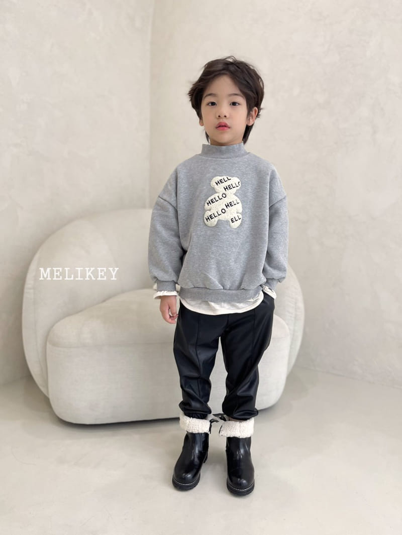 MELIKEY - Korean Children Fashion - #Kfashion4kids - Chic Leather Jogger Pants - 8