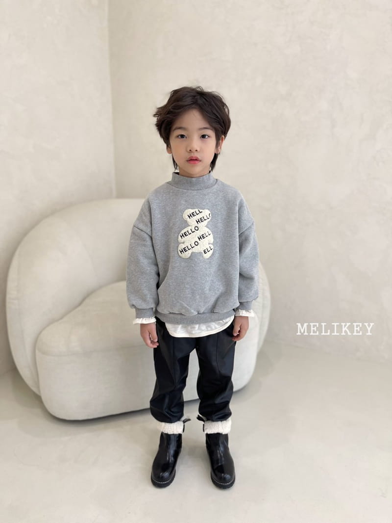 MELIKEY - Korean Children Fashion - #Kfashion4kids - Chic Leather Jogger Pants - 9
