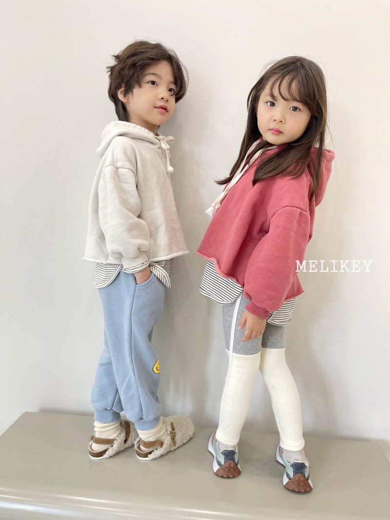 MELIKEY - Korean Children Fashion - #Kfashion4kids - Half Half Color Leggings - 7